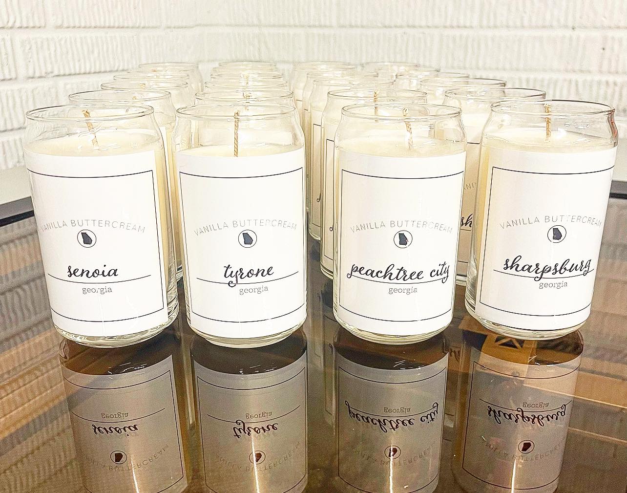 City, State Vanilla Buttercream Candle
