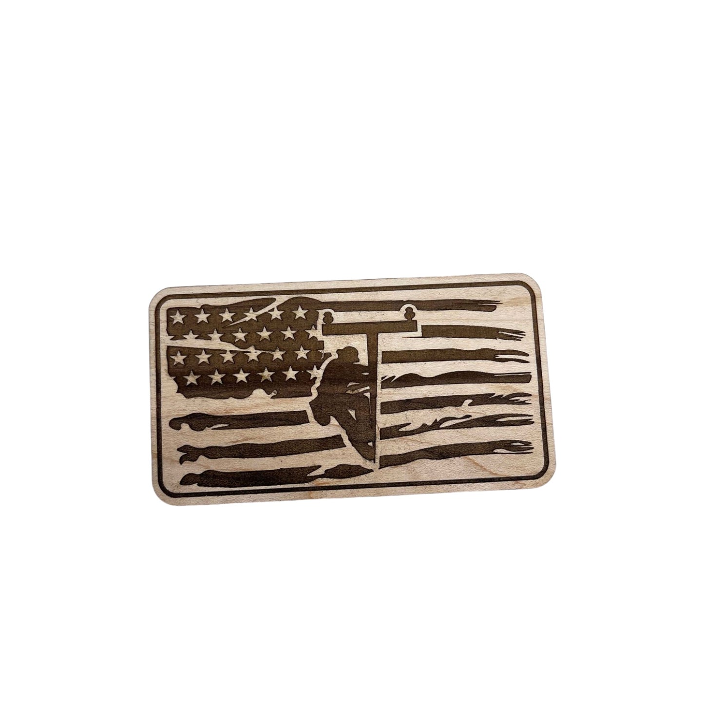 Lineman Legend Laser-Engraved Maple Plywood Magnet