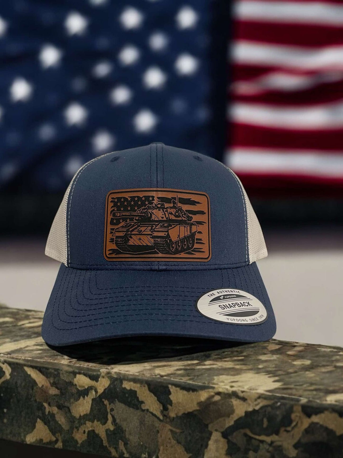 Abrams Army Tank Snapback Trucker Hat