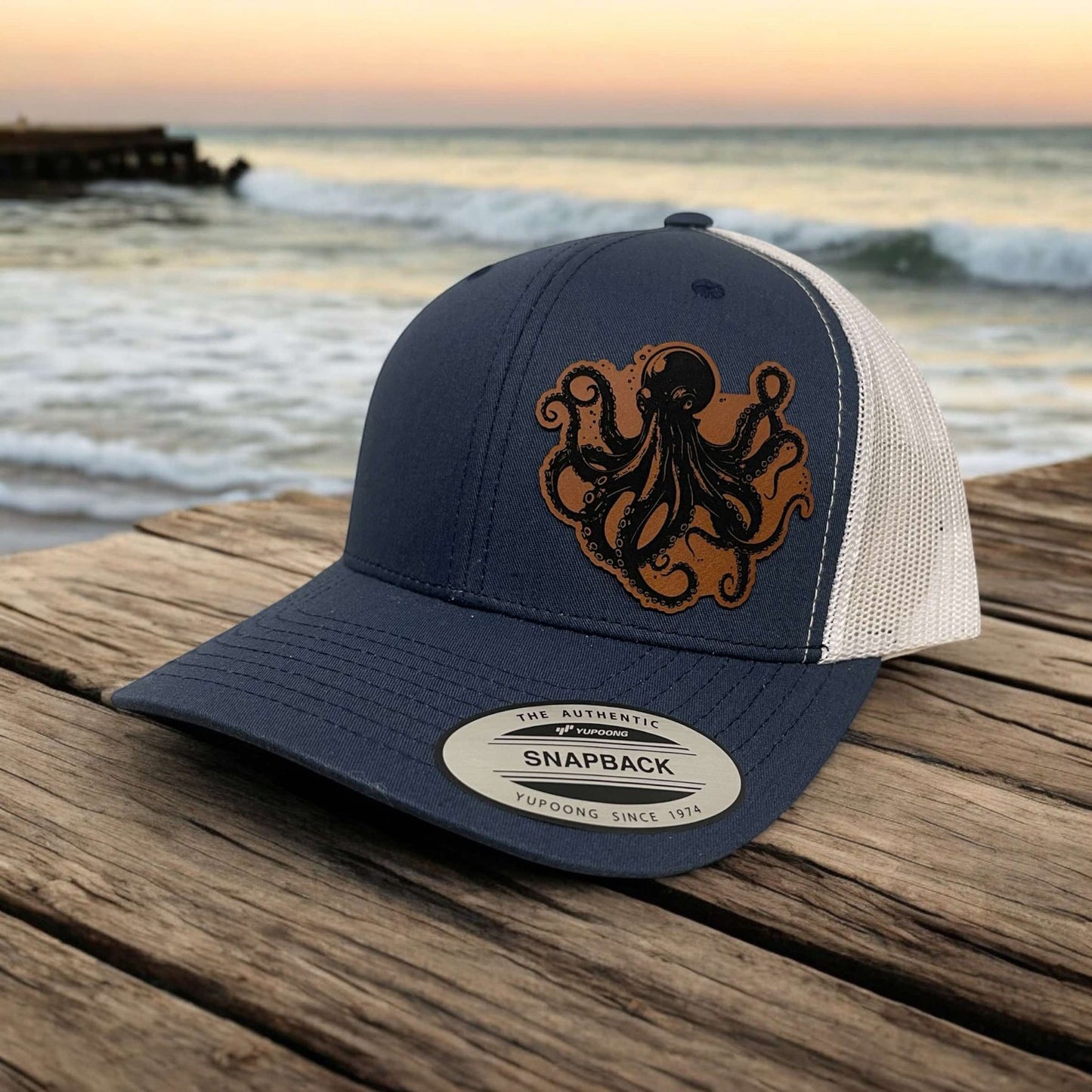 Inky the Octopus Octopus Snapback Trucker Hat