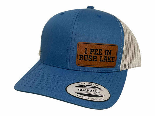 I Pee in Rush Lake Snapback Trucker Hat