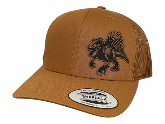 Spinosaurus Dinosaur River Hunter Jurassic Snapback Trucker Hat