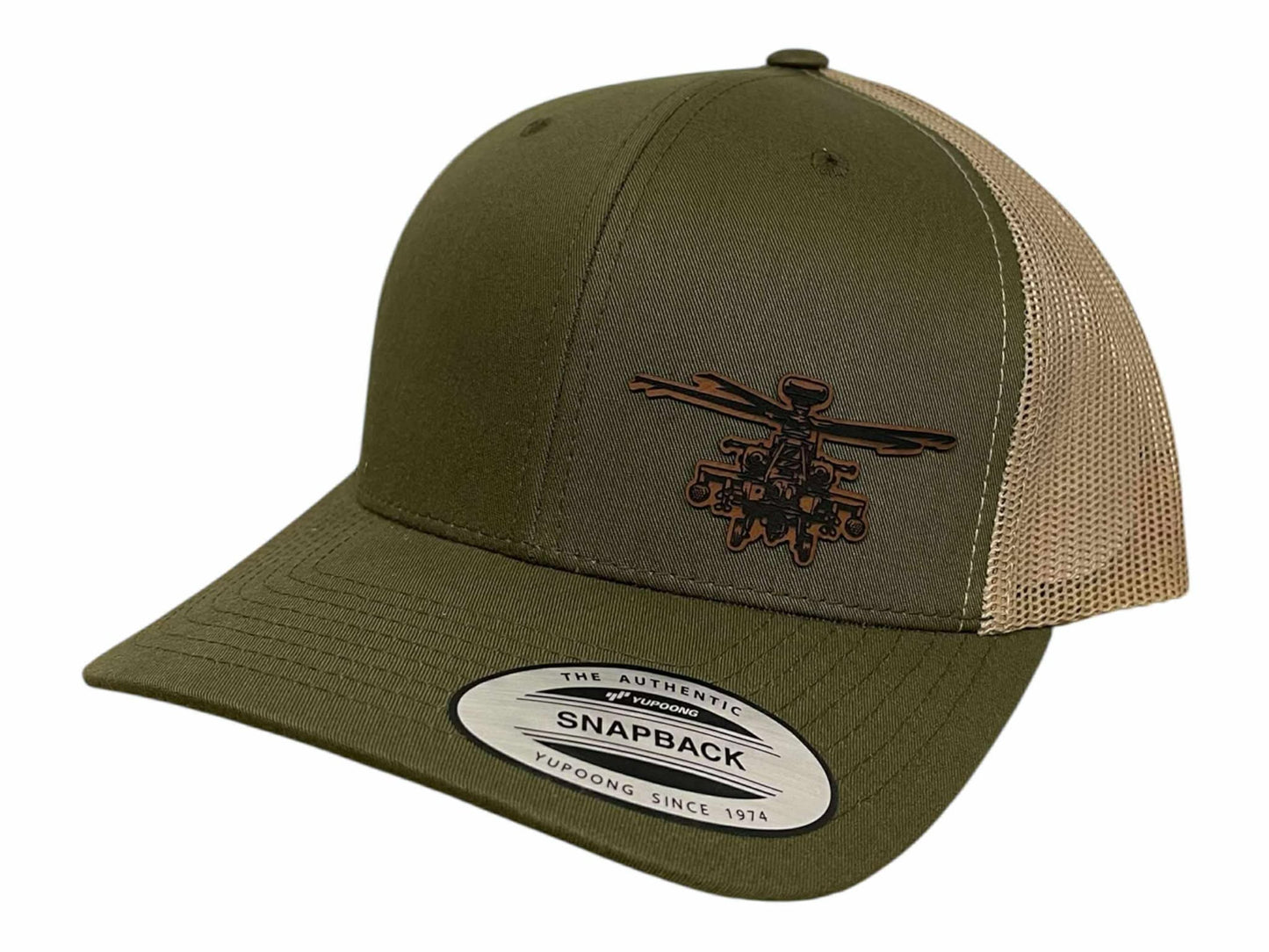 AH-64 Apache Attack Helicopter Snapback Trucker Hat