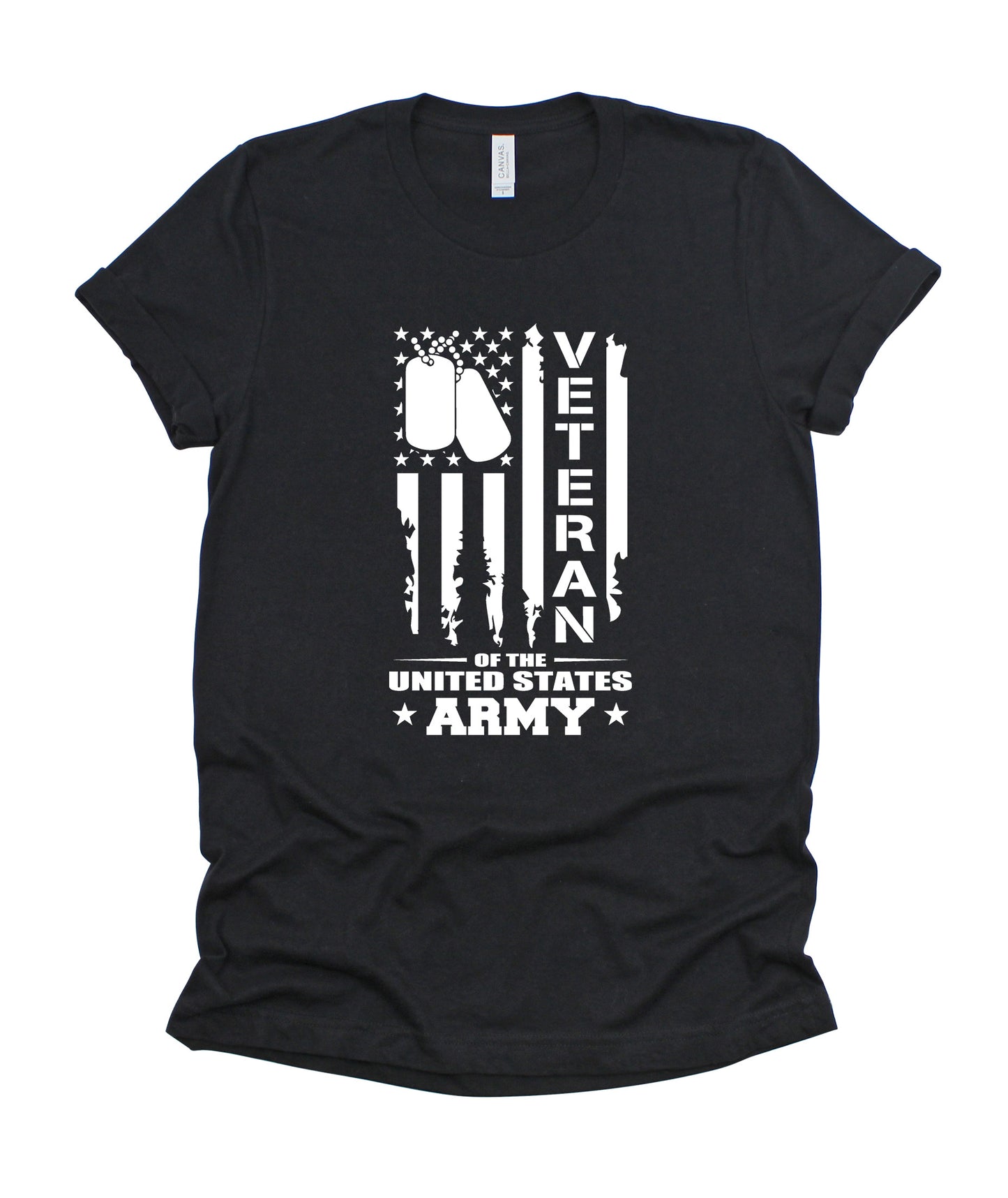 Veteran Army Bella+Canvas Premium Graphic Tee