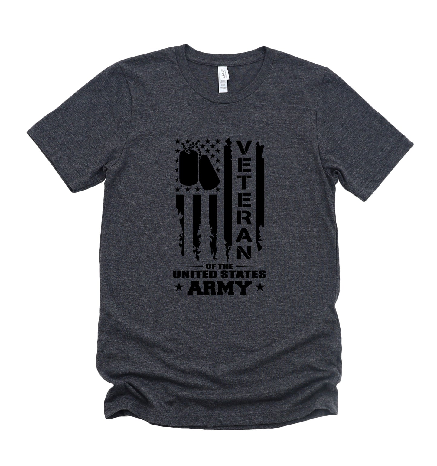 Veteran Army Bella+Canvas Premium Graphic Tee