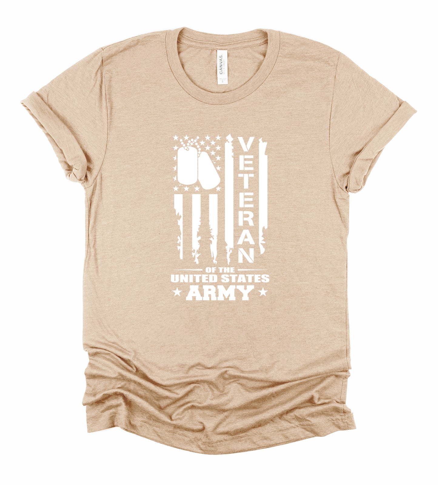 Veteran Army Bella+Canvas Premium Graphic Tee