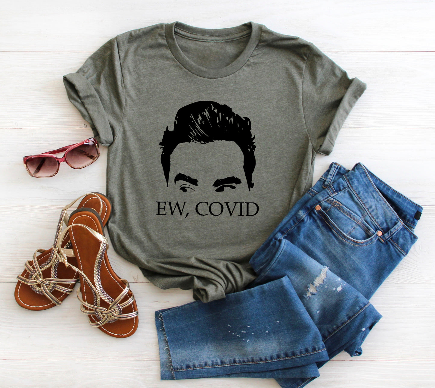 Ew, Covid Bella+Canvas Premium Graphic Tee