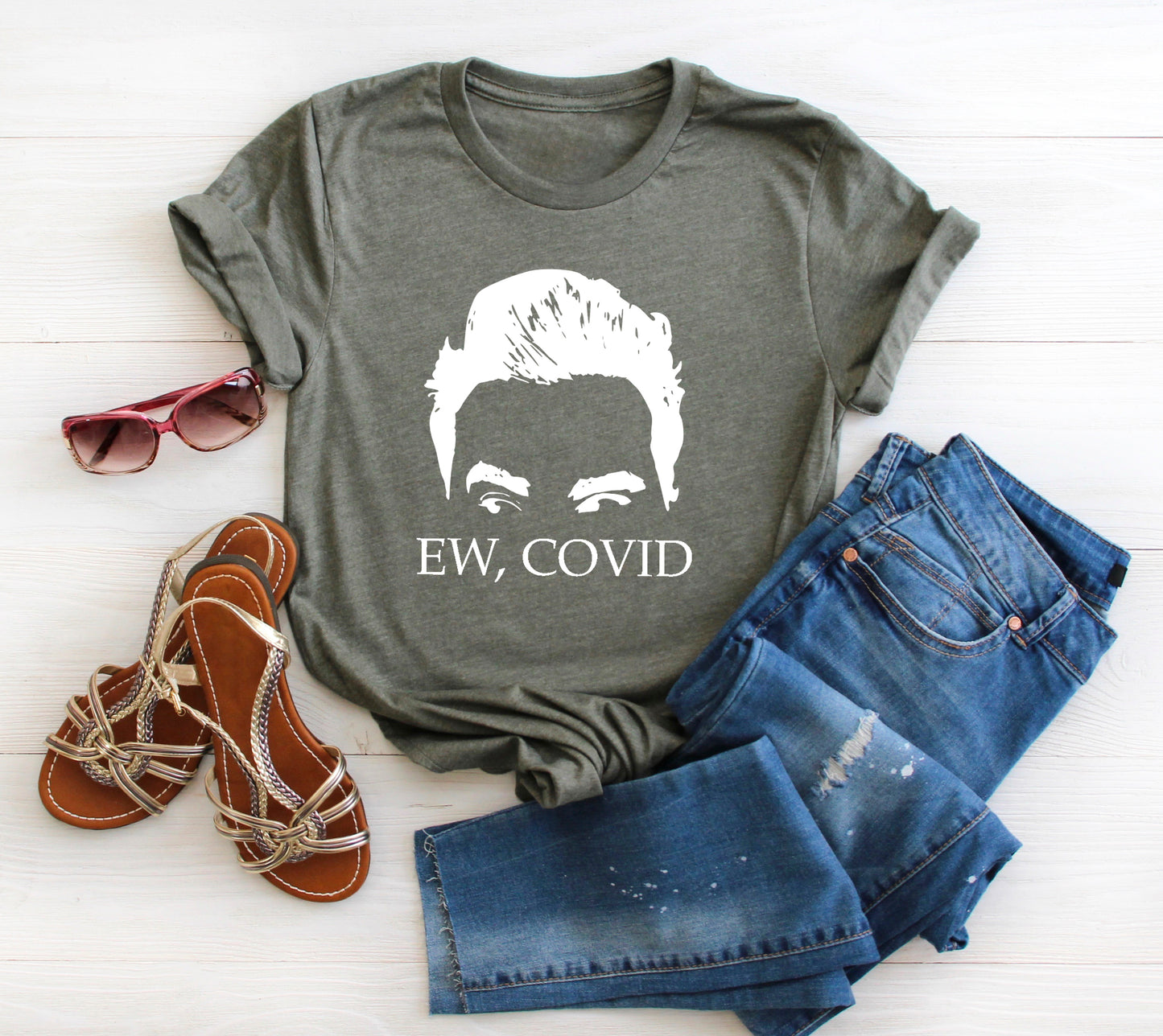 Ew, Covid Bella+Canvas Premium Graphic Tee