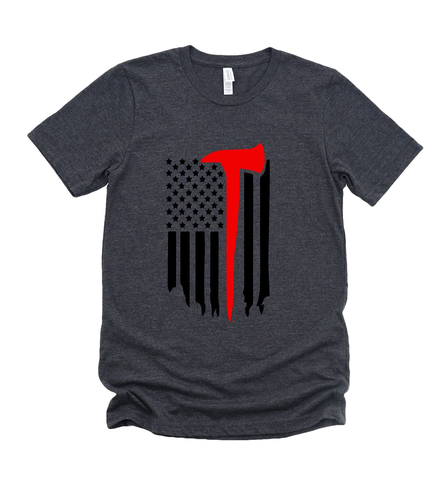 Fireman Flag Bella+Canvas Premium Graphic Tee