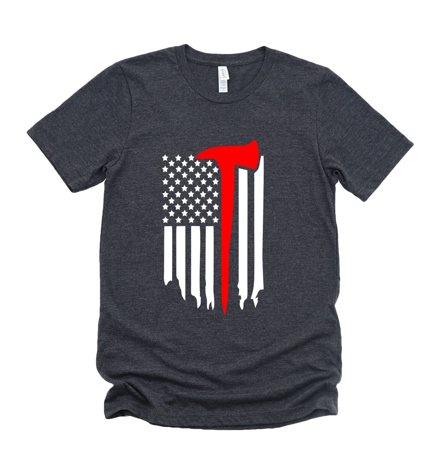 Fireman Flag Bella+Canvas Premium Graphic Tee