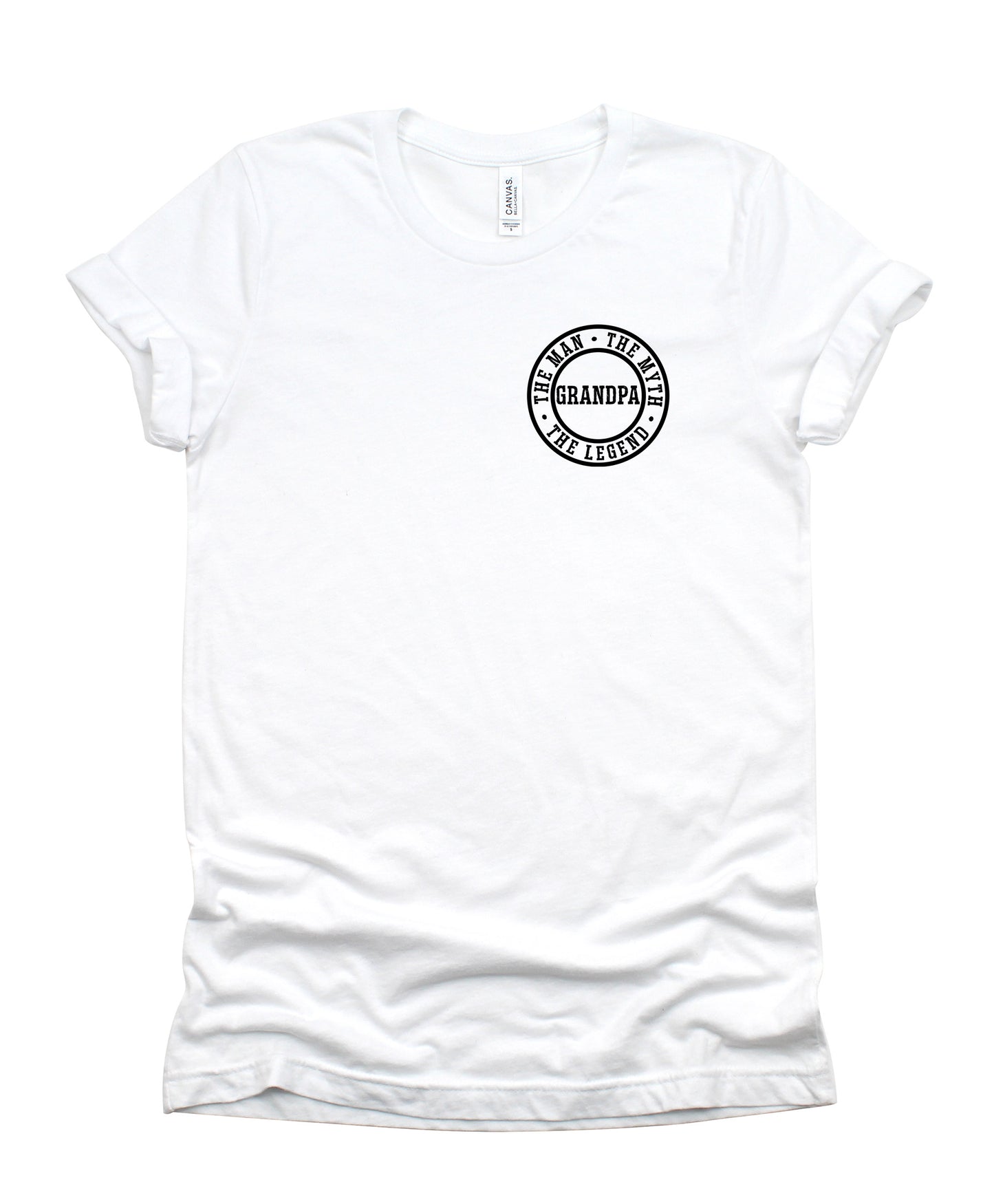 Grandpa The Man The Myth The Legend Father's Day Collection Bella+Canvas Premium Graphic Tee