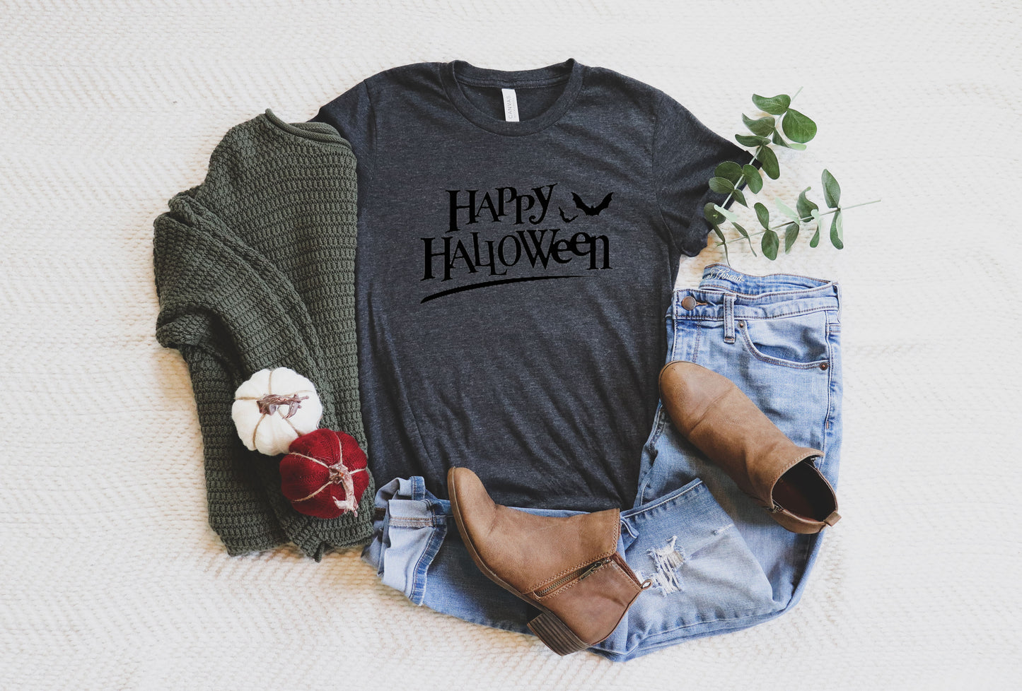 Happy Halloween Halloween Collection Bella+Canvas Premium Graphic Tee