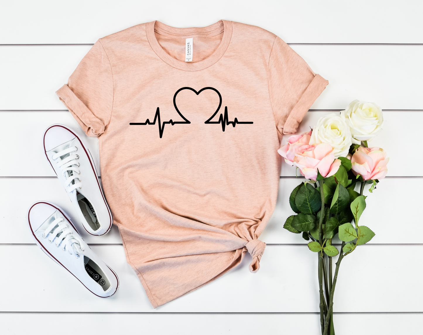 Heartbeat RN Bella+Canvas Premium Graphic Tee