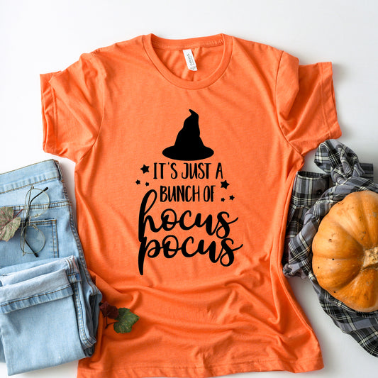 It's Just a Bunch of Hocus Pocus Halloween Collection Bella+Canvas Premium Graphic Tee