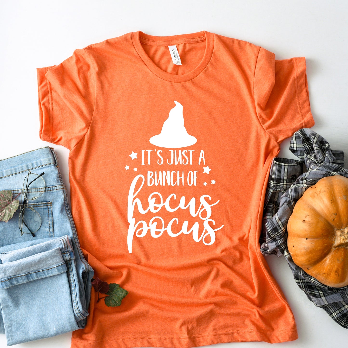 It's Just a Bunch of Hocus Pocus Halloween Collection Bella+Canvas Premium Graphic Tee