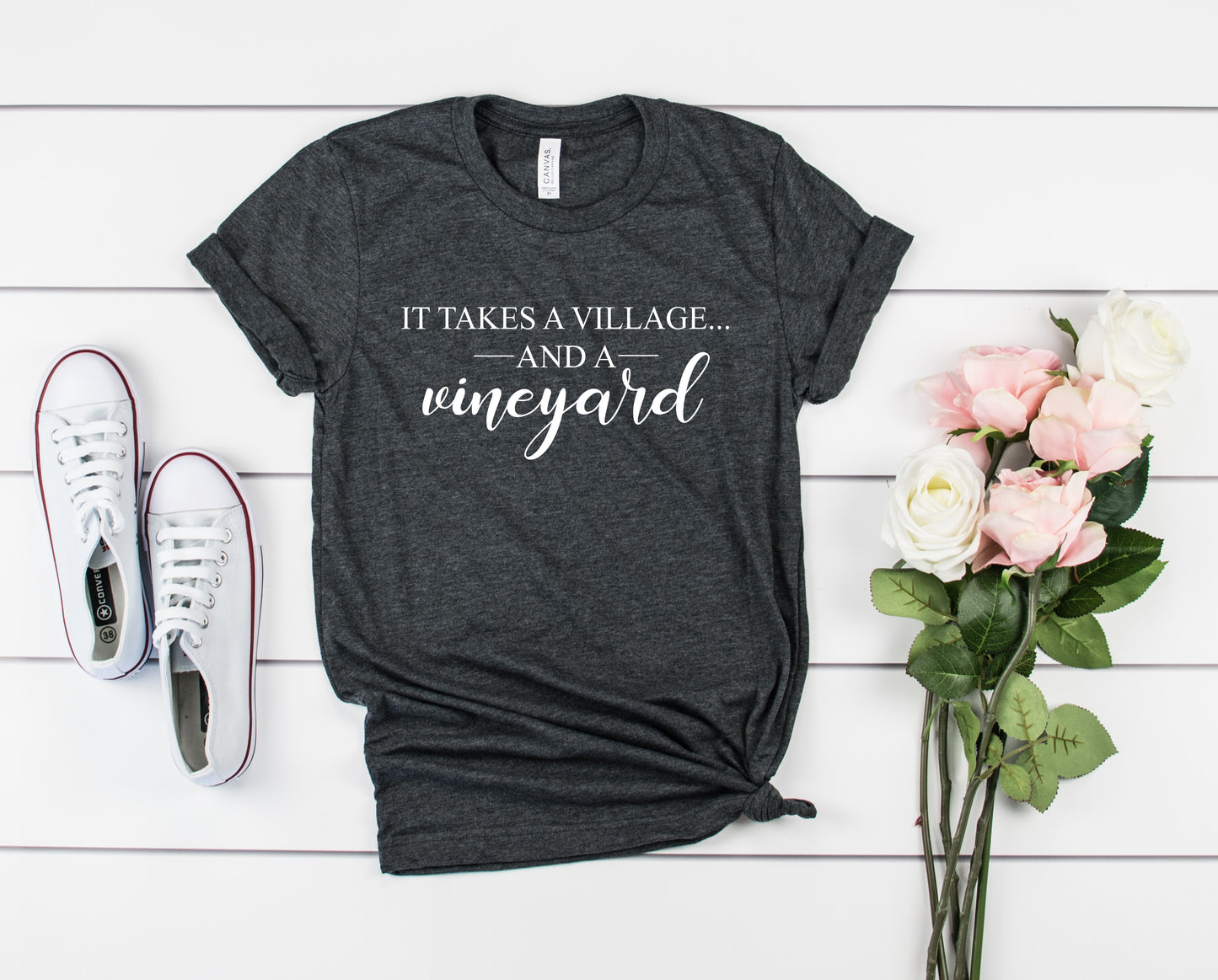 It Takes a Village Bella+Canvas Premium Graphic Tee
