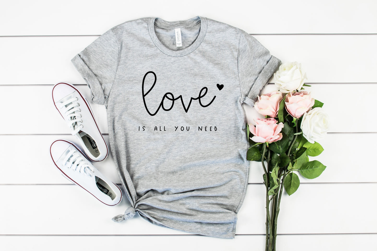 Love is All You Need Bella+Canvas Premium Graphic Tee