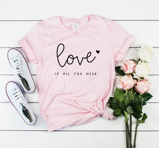 Love is All You Need Bella+Canvas Premium Graphic Tee