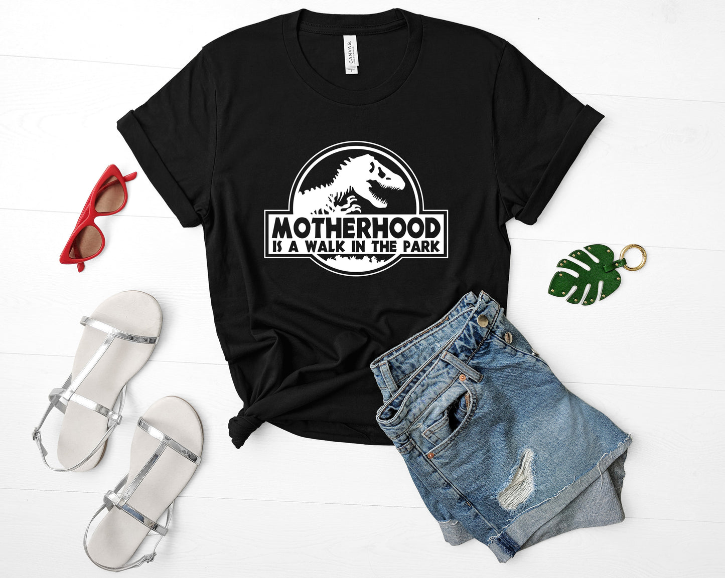 Motherhood is a Walk in the Park Bella+Canvas Premium Graphic Tee