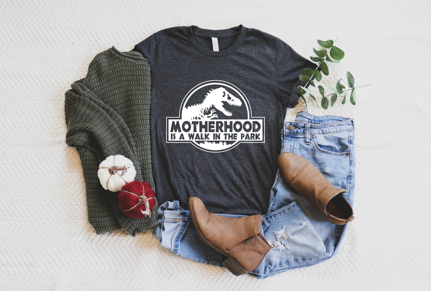 Motherhood is a Walk in the Park Bella+Canvas Premium Graphic Tee