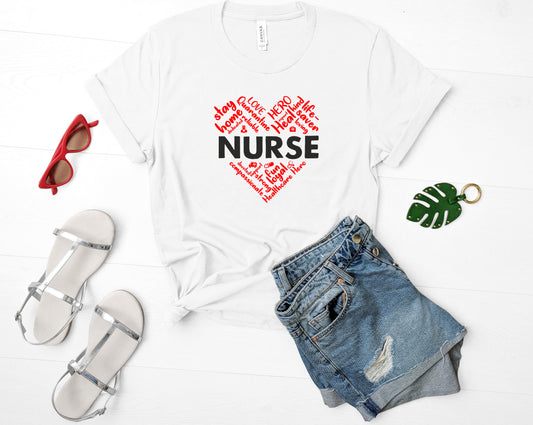 Nurses the Healthcare Heroes Bella+Canvas Premium Graphic Tee