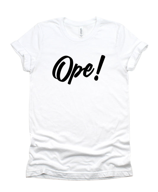 Ope! Midwest is Best Collection Bella+Canvas Premium Graphic Tee