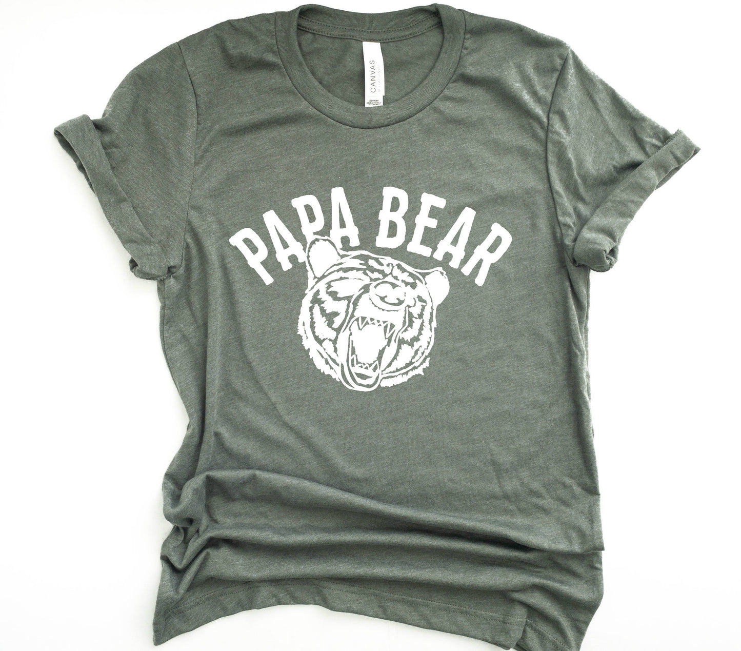 Papa Bear Father's Day Collection Bella+Canvas Premium Graphic Tee