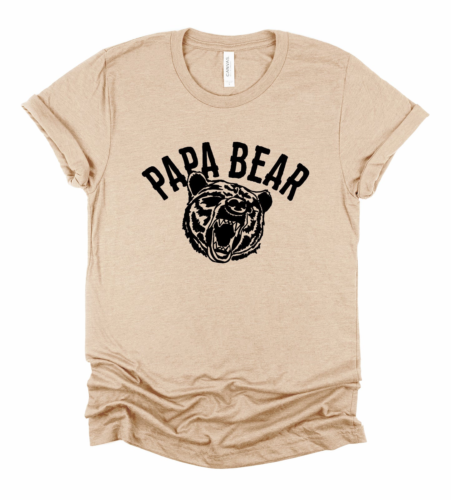 Papa Bear Father's Day Collection Bella+Canvas Premium Graphic Tee