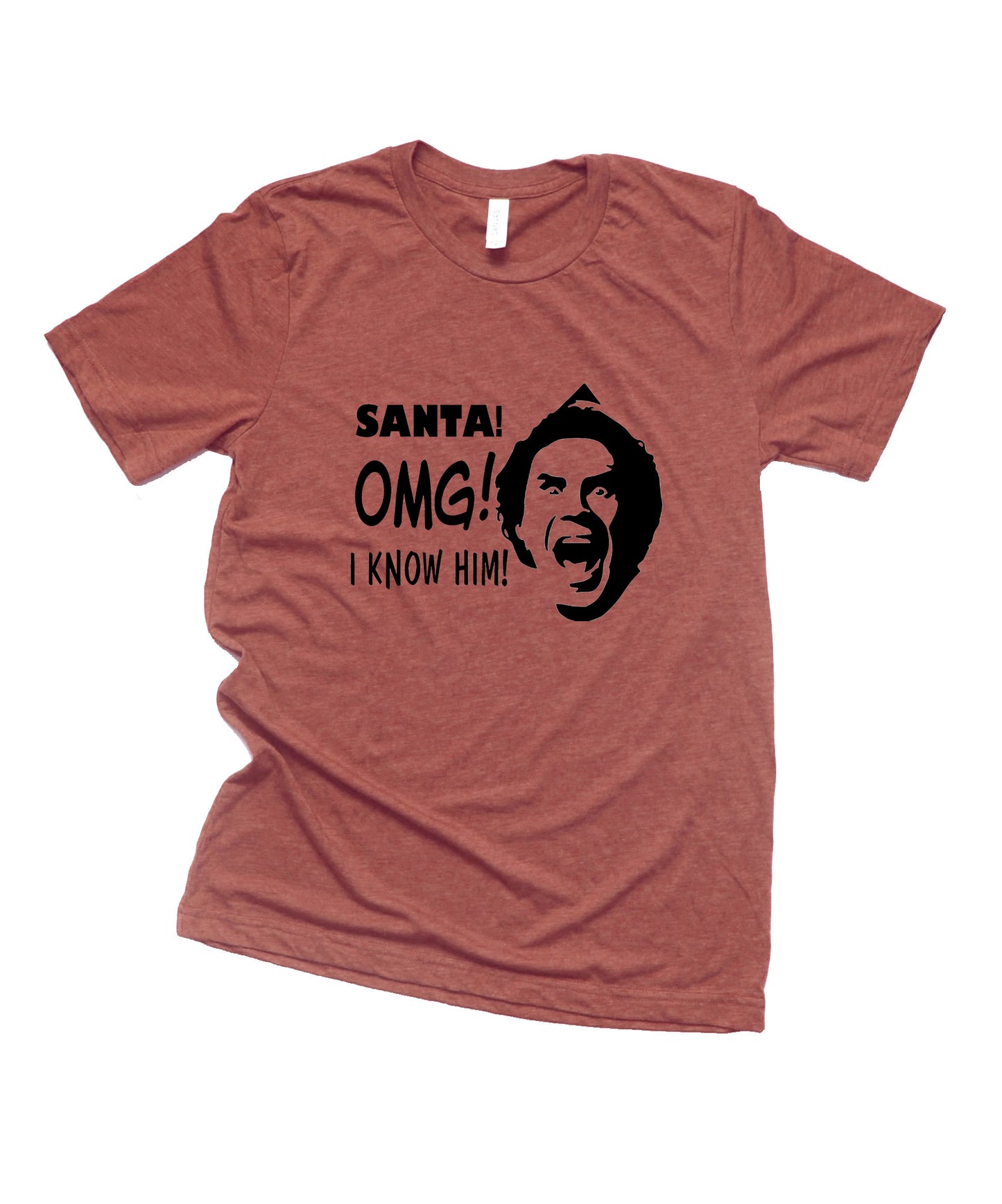 Santa! OMG! I know him! Christmas Collection Bella+Canvas Premium Graphic Tee