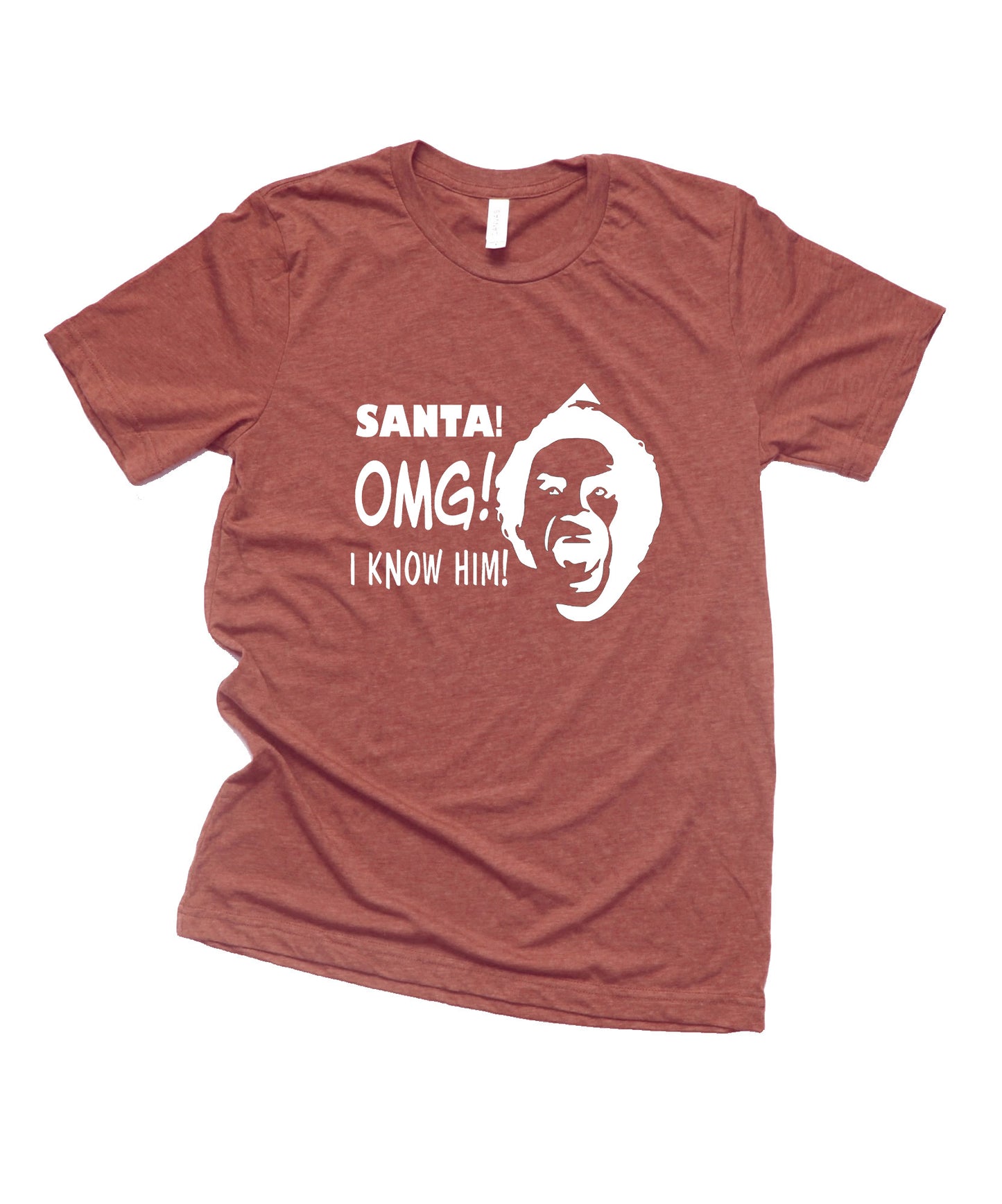 Santa! OMG! I know him! Christmas Collection Bella+Canvas Premium Graphic Tee