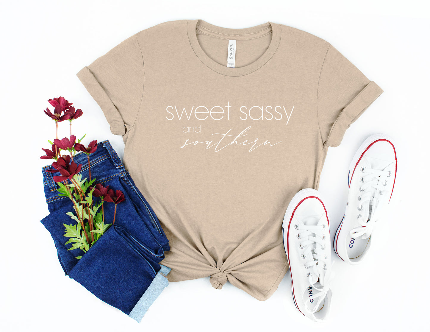 Sweet Sassy and Southern Bella+Canvas Premium Graphic Tee