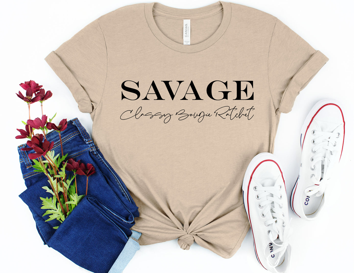 Savage Bella+Canvas Premium Graphic Tee