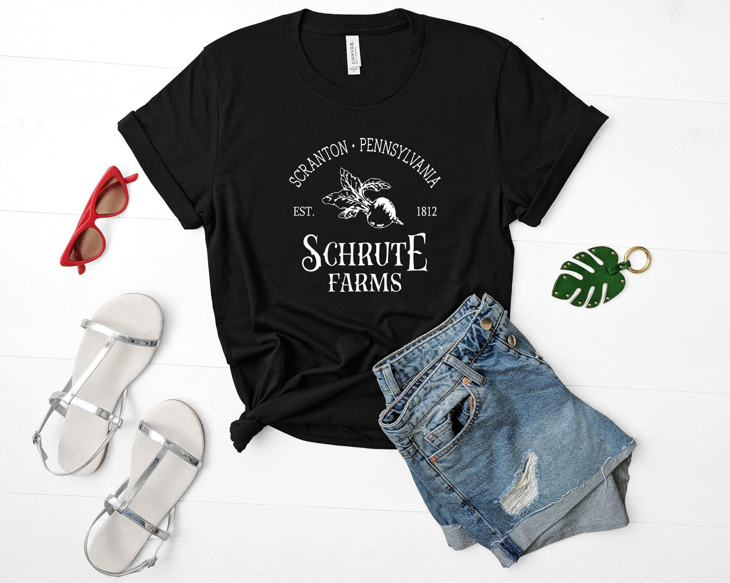 Schrute Farms Bella+Canvas Premium Graphic Tee