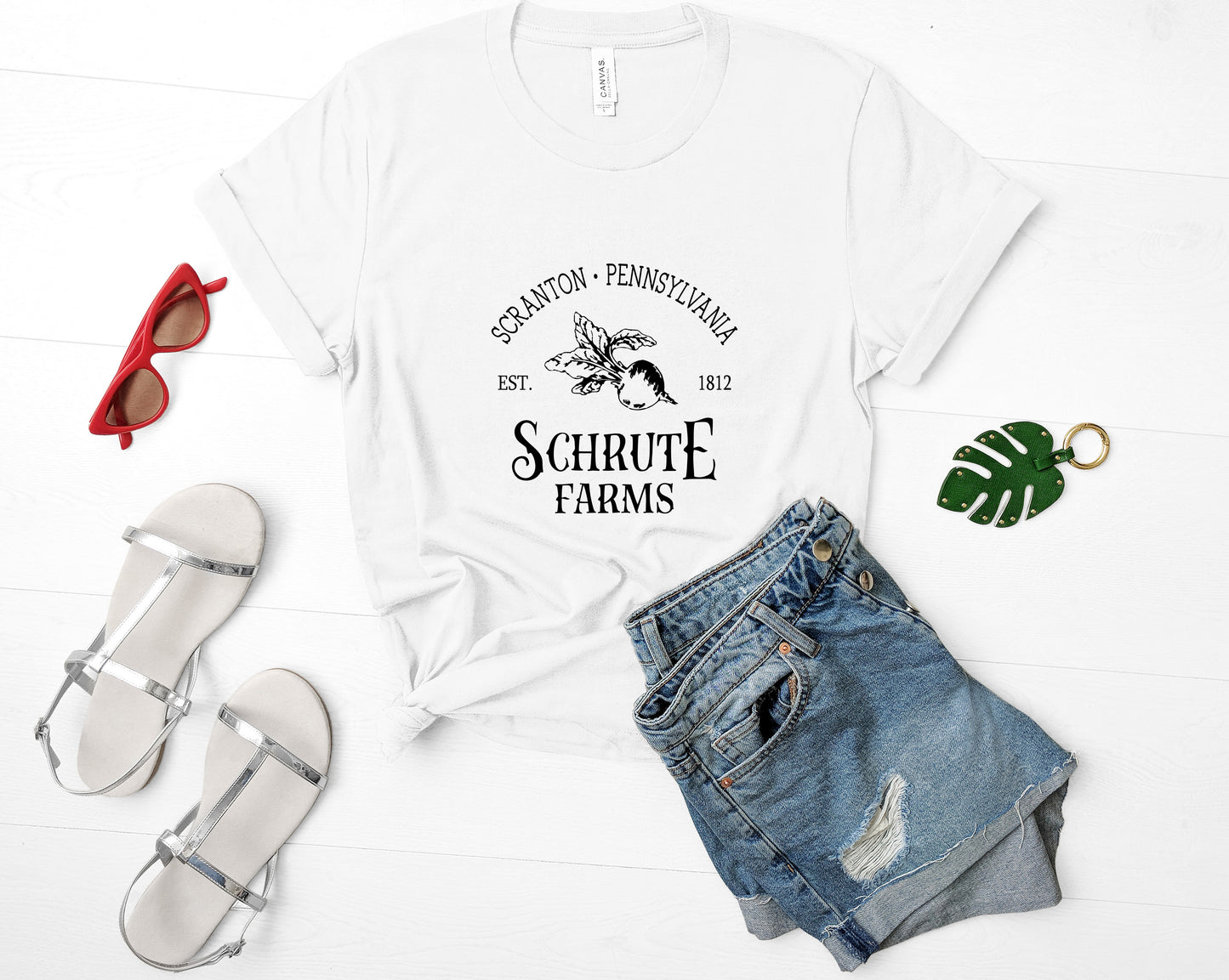 Schrute Farms Bella+Canvas Premium Graphic Tee