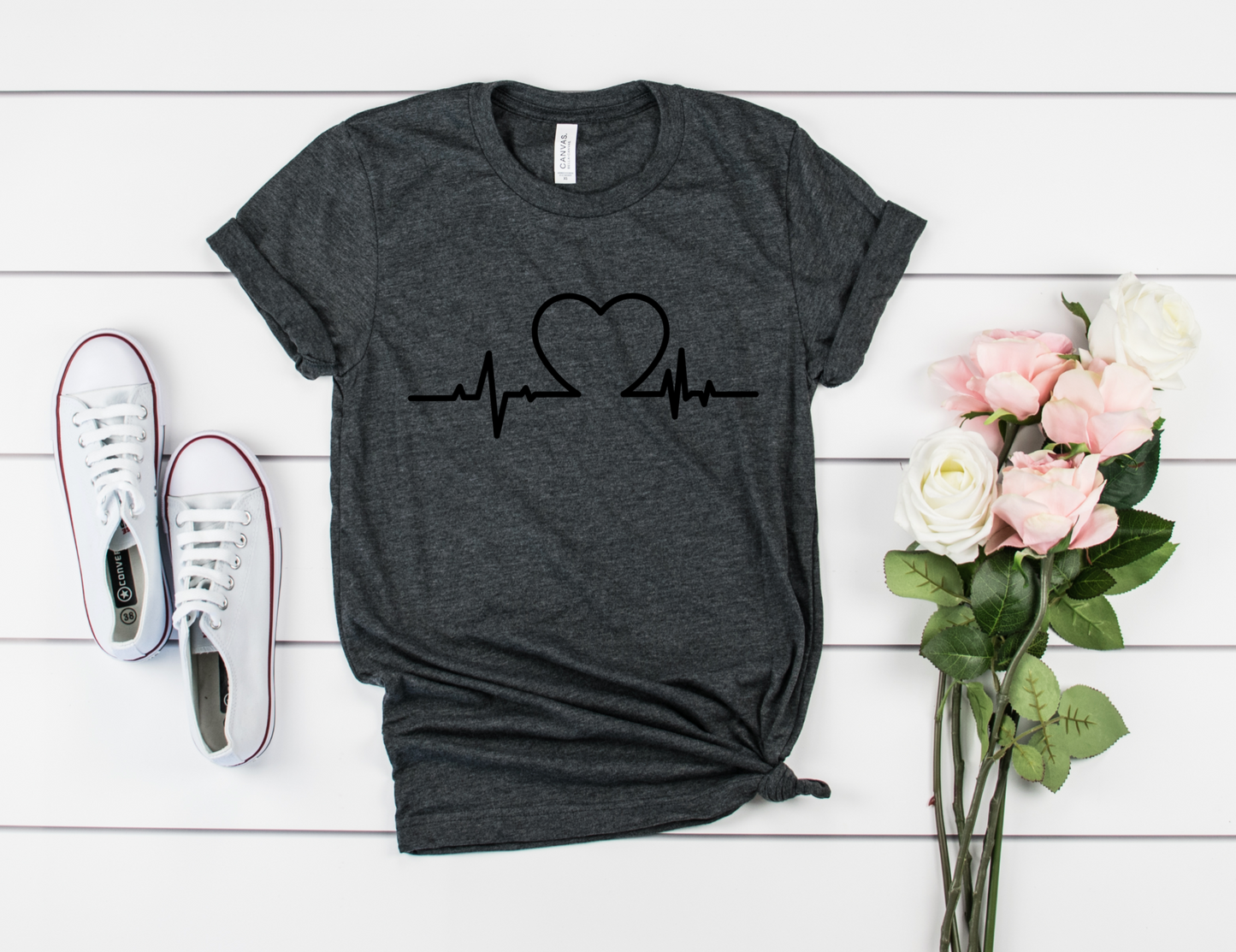 Heartbeat RN Bella+Canvas Premium Graphic Tee
