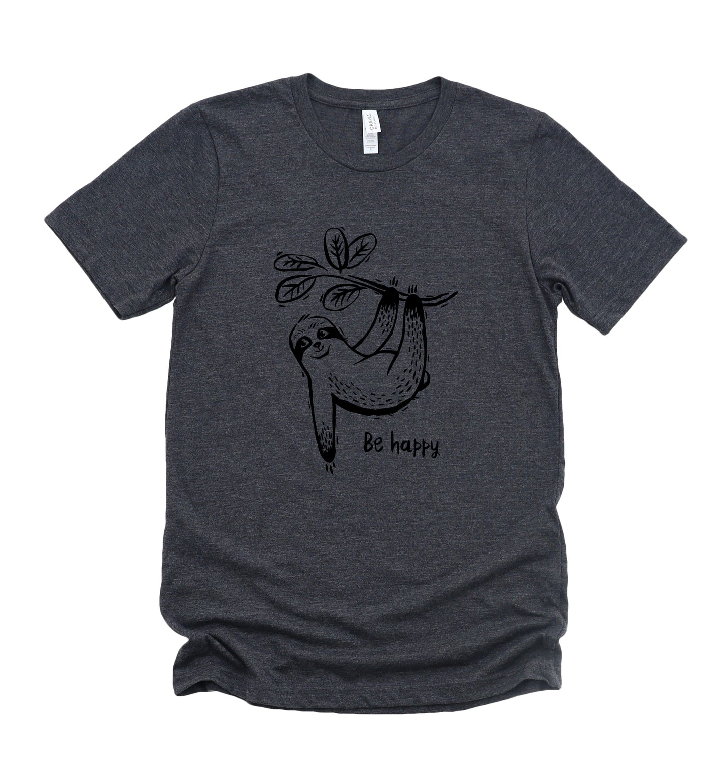 Happy Sloth Bella+Canvas Premium Graphic Tee