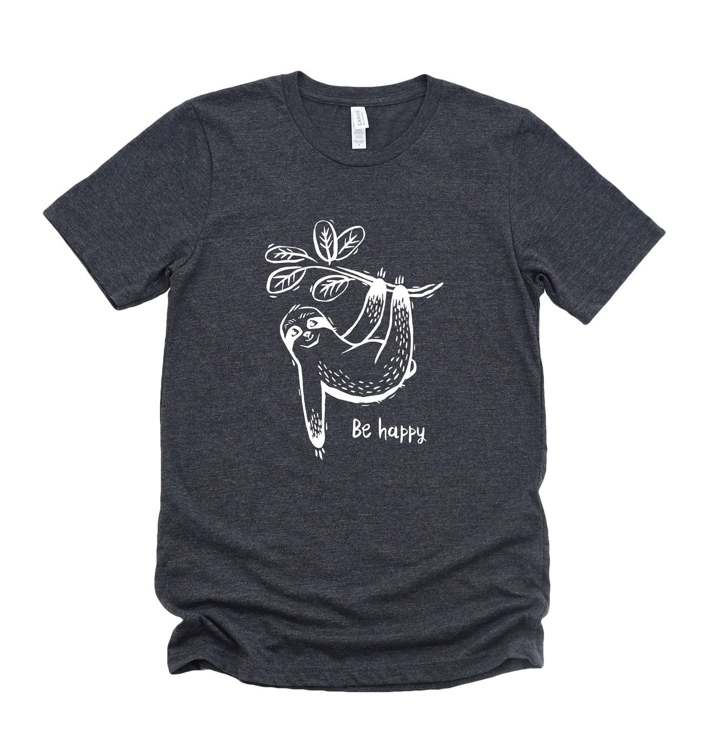 Happy Sloth Bella+Canvas Premium Graphic Tee