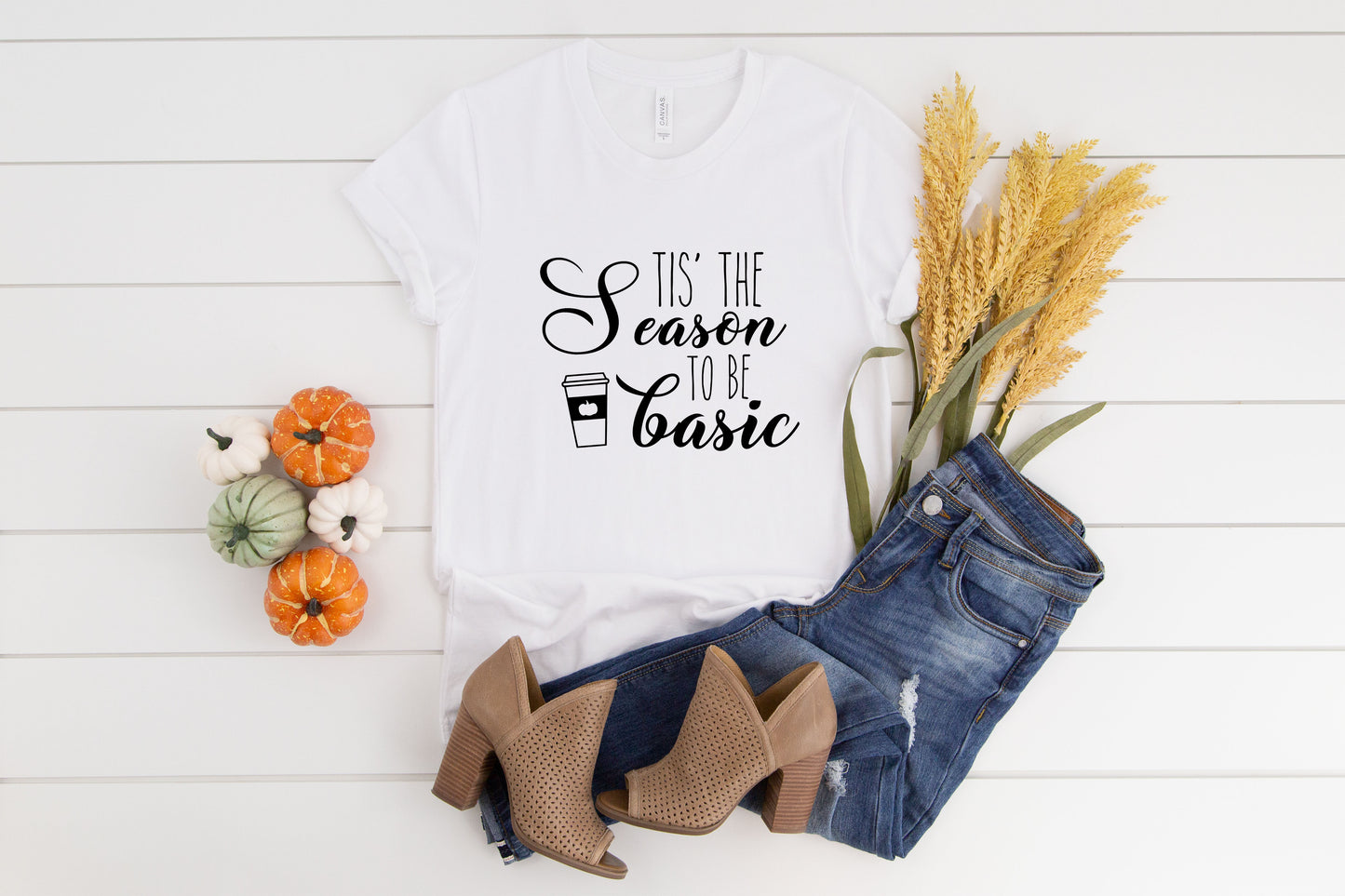 Tis' the Season to be Basic Fall Collection Bella+Canvas Premium Graphic Tee