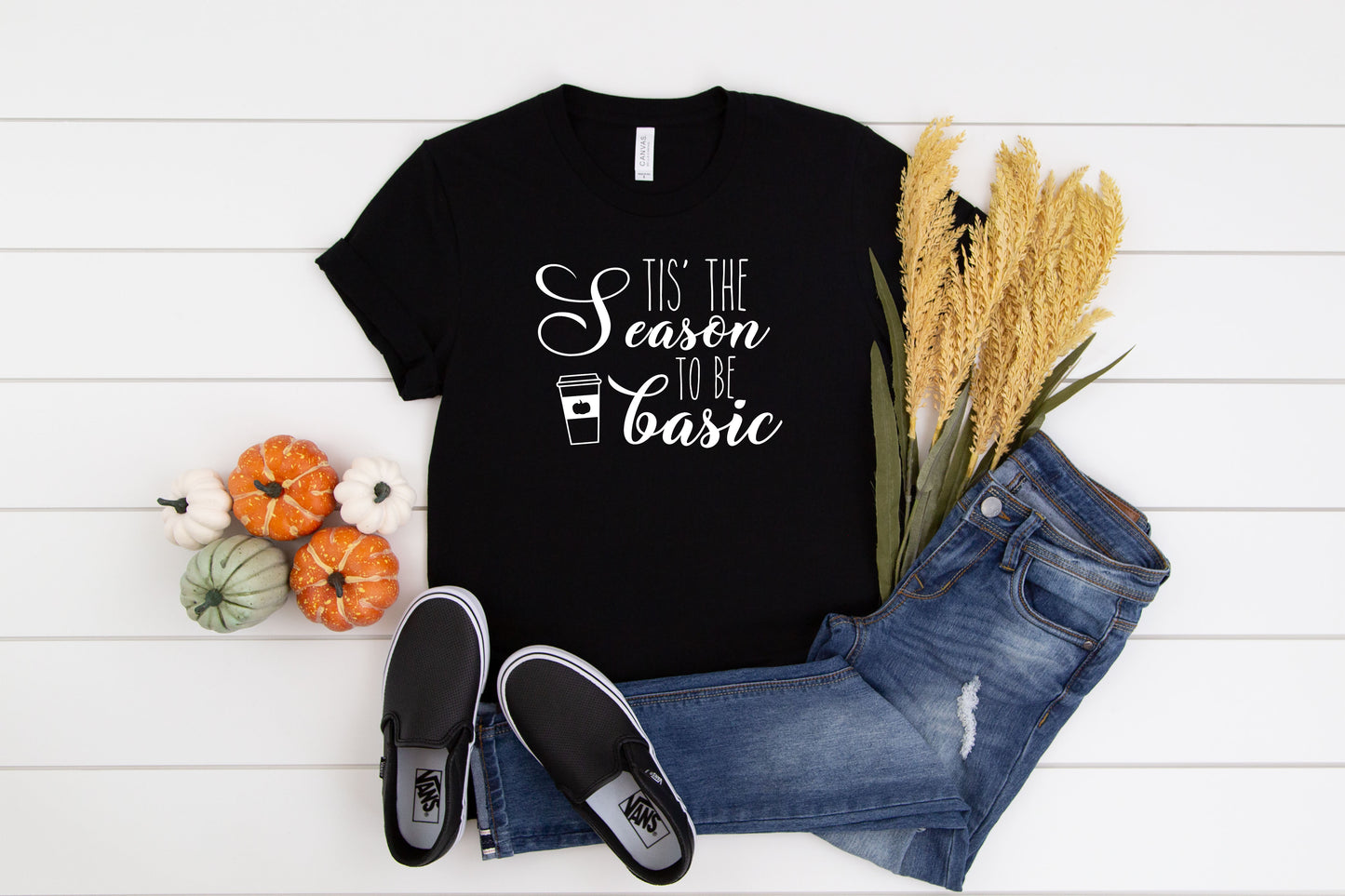 Tis' the Season to be Basic Fall Collection Bella+Canvas Premium Graphic Tee