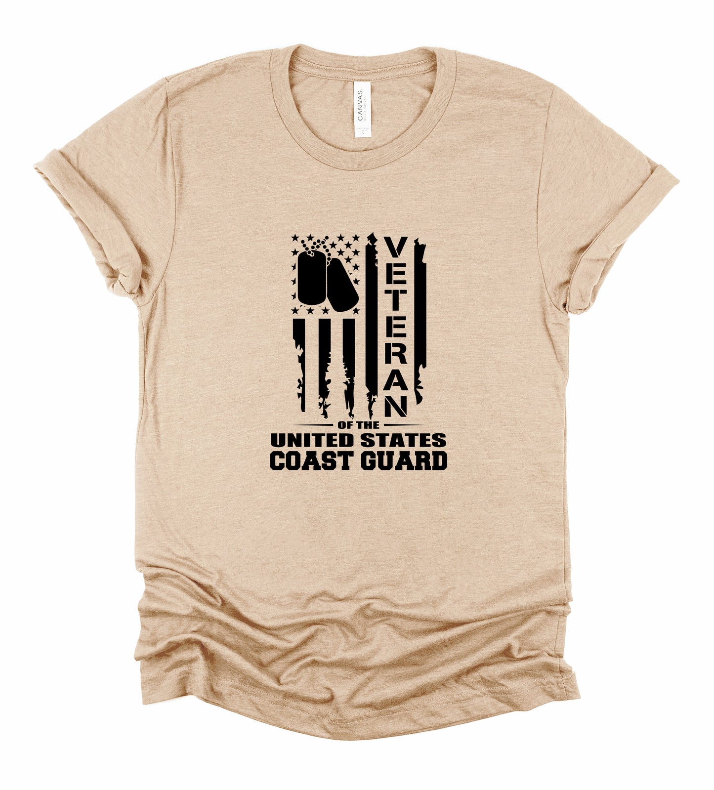 Veteran Coast Guard Bella+Canvas Premium Graphic Tee