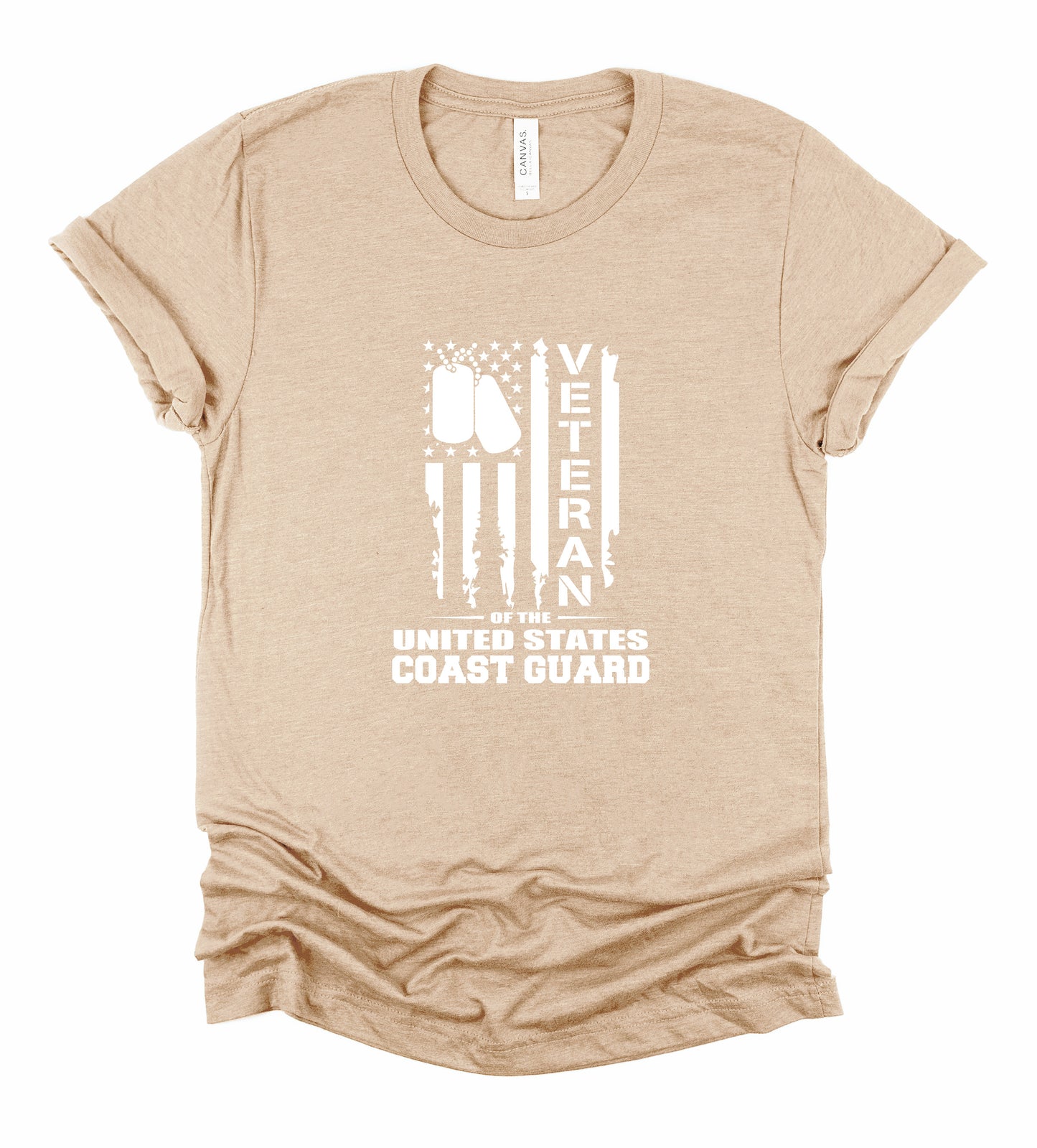 Veteran Coast Guard Bella+Canvas Premium Graphic Tee