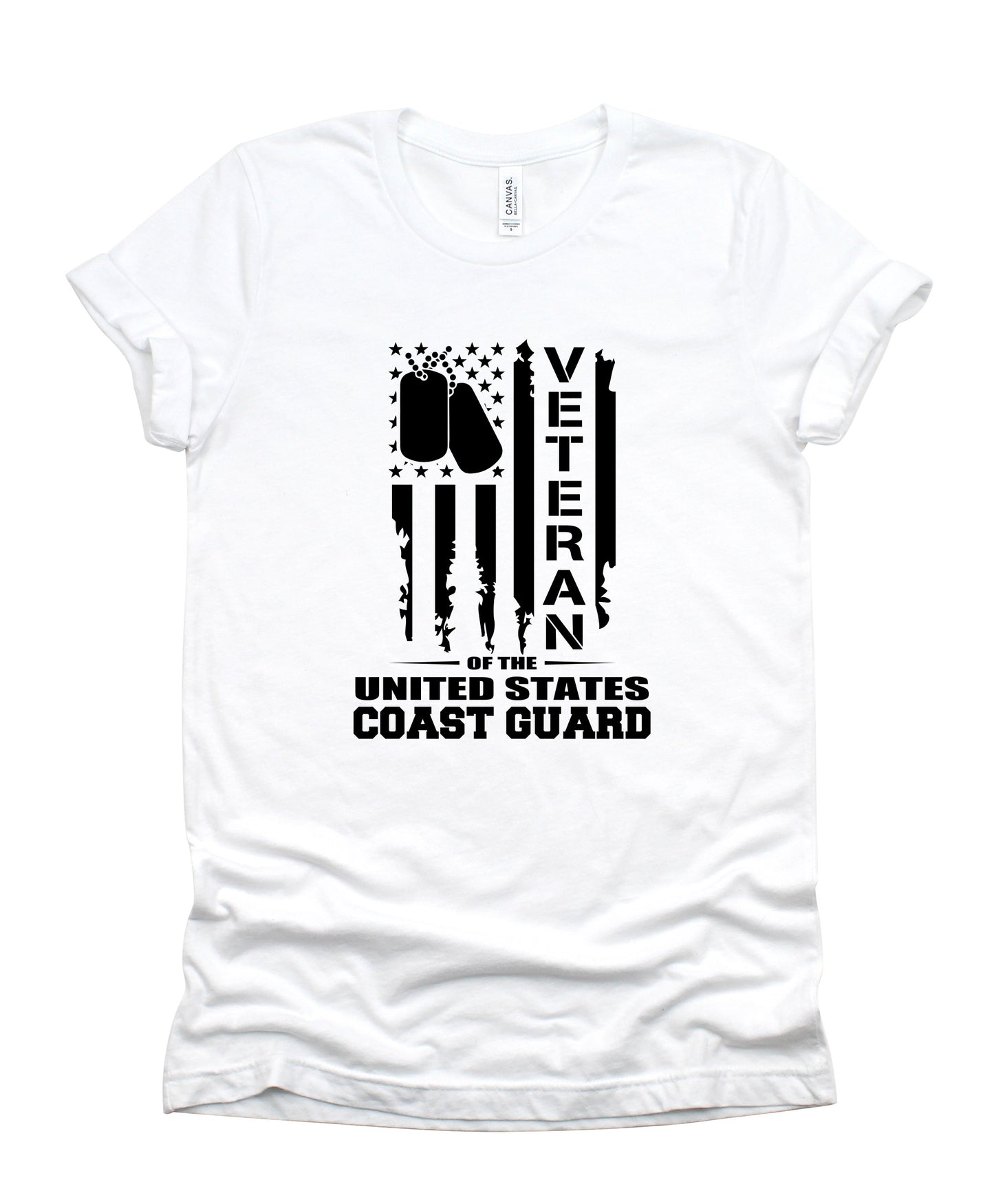 Veteran Coast Guard Bella+Canvas Premium Graphic Tee