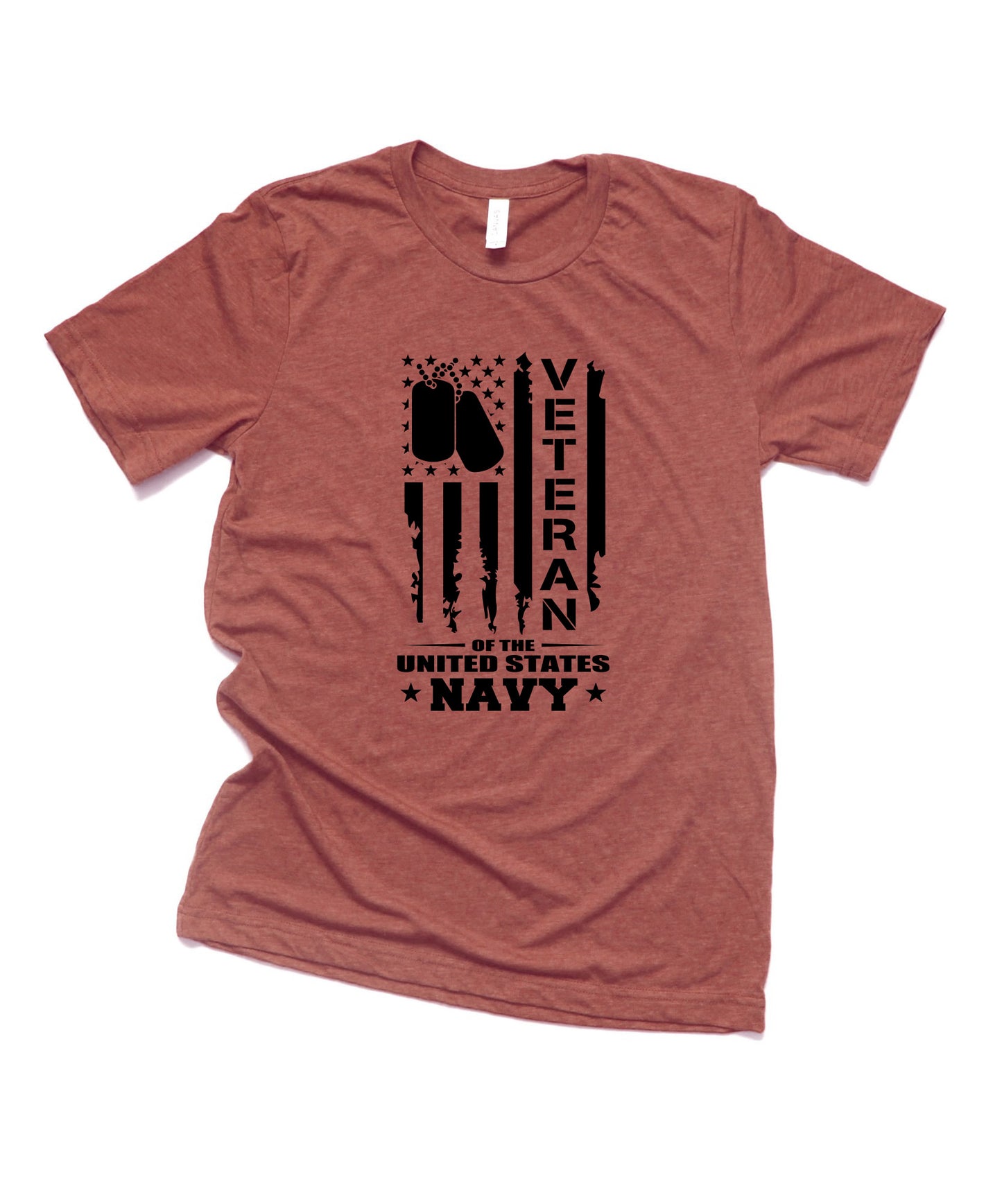 Veteran Navy Bella+Canvas Premium Graphic Tee