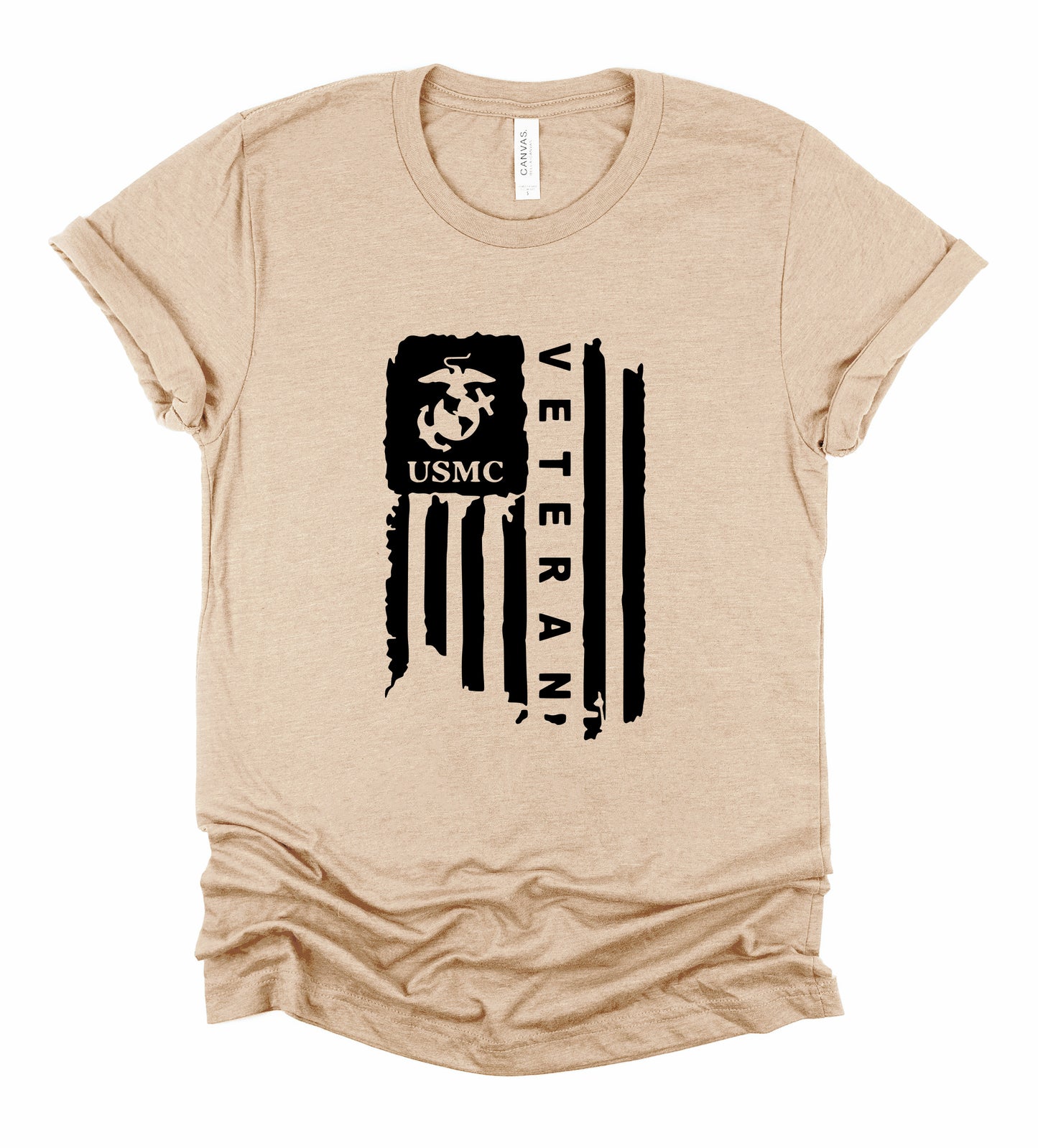 Veteran USMC United States Marine Corp Bella+Canvas Premium Graphic Tee