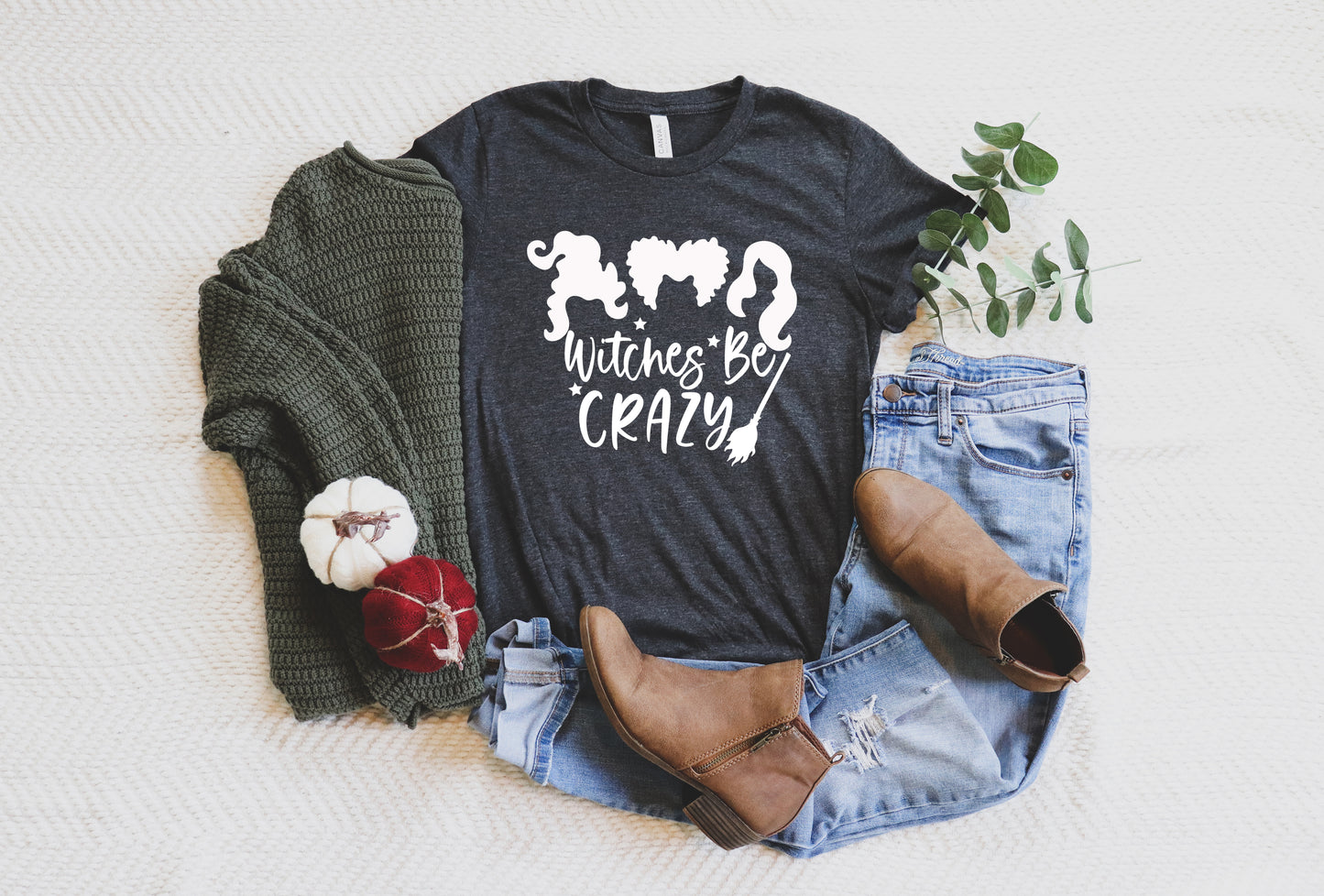 Witches Be Crazy Halloween Collection Bella+Canvas Premium Graphic Tee