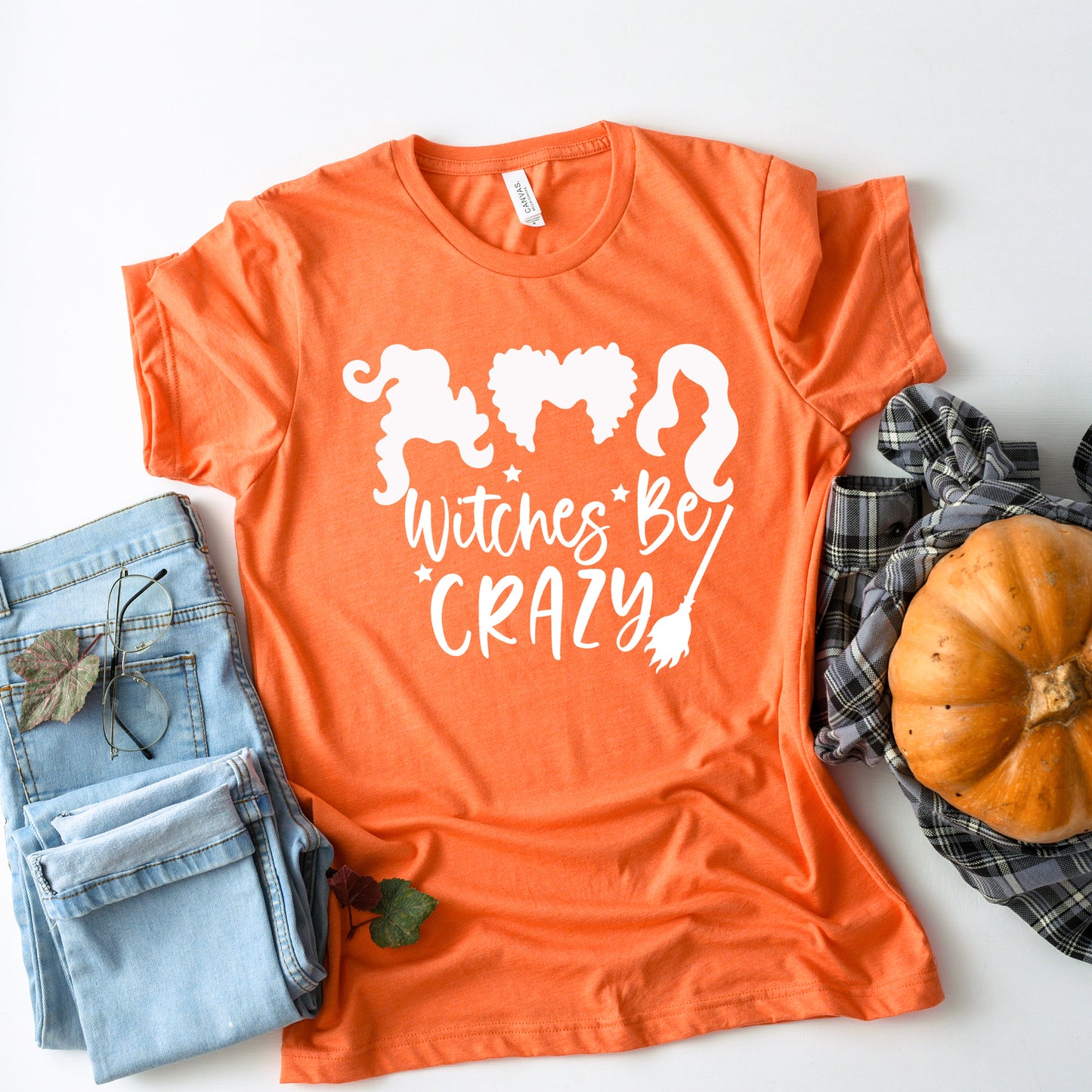 Witches Be Crazy Halloween Collection Bella+Canvas Premium Graphic Tee