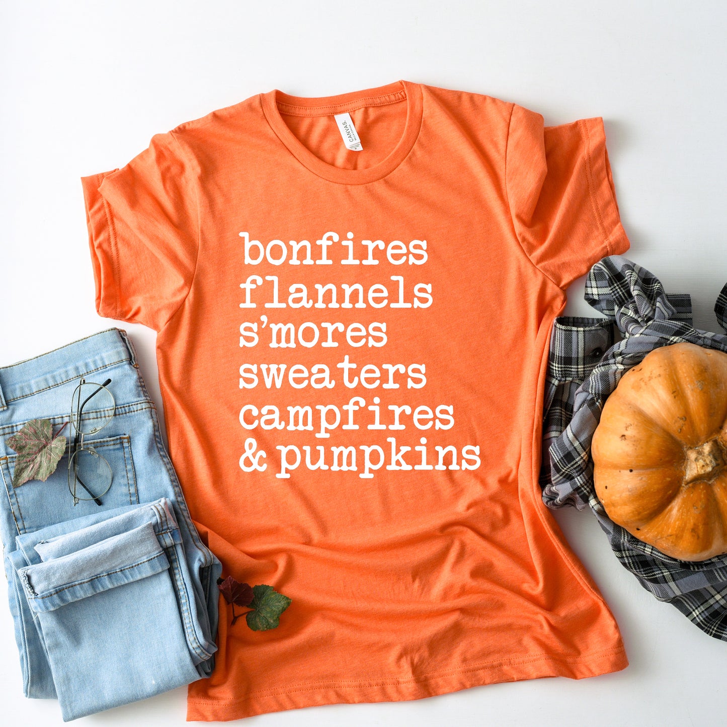 All the Fall Things Fall Collection Bella+Canvas Premium Graphic Tee