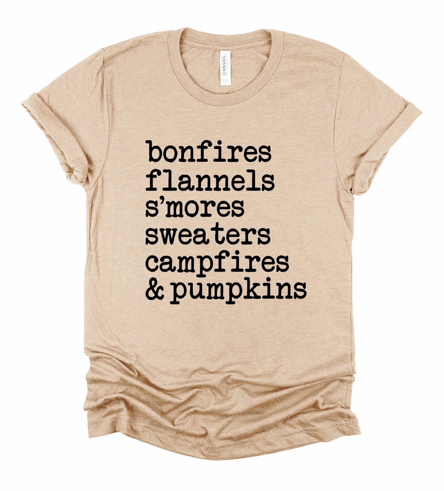 All the Fall Things Fall Collection Bella+Canvas Premium Graphic Tee
