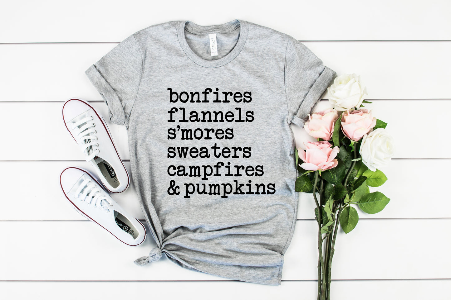 All the Fall Things Fall Collection Bella+Canvas Premium Graphic Tee