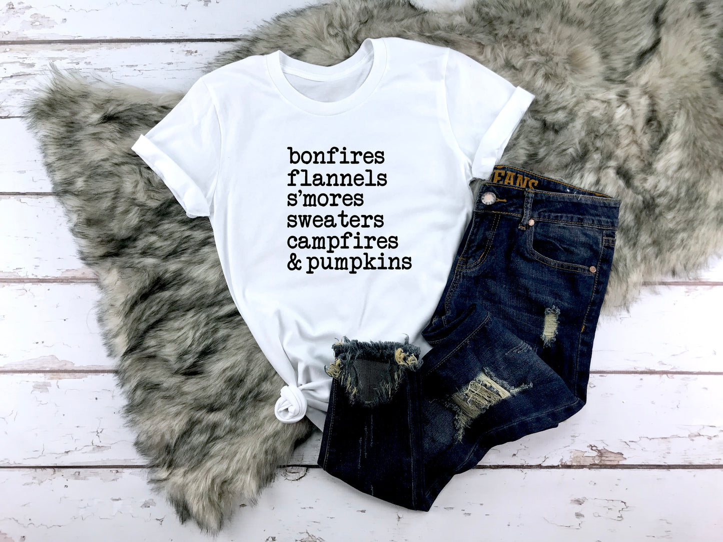All the Fall Things Fall Collection Bella+Canvas Premium Graphic Tee